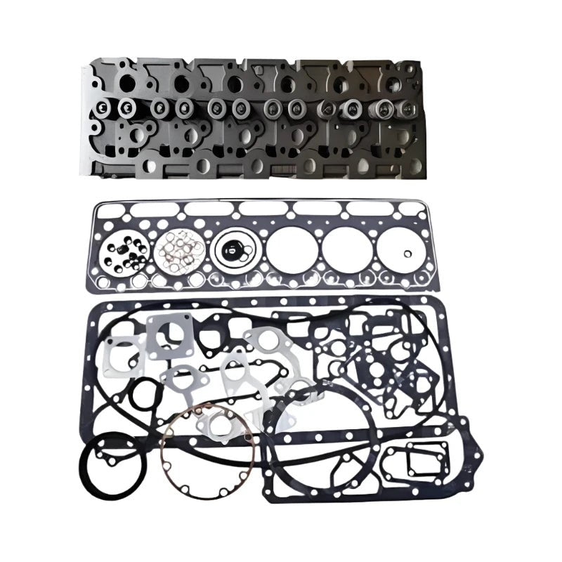 Engine S2800 Complete Cylinder Head with Full Gasket Kit Fits for Kubota Tractor M4950 - S M4950DT - S M4950 M4950DT Excavator KH - 191 Generator GV - 3240 GV - 3240SW Indirect Injection - Fab Heavy Parts