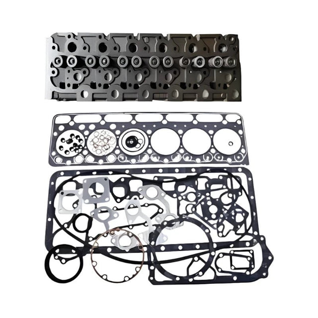 Engine S2800 Complete Cylinder Head with Full Gasket Kit Fits for Kubota Tractor M4950 - S M4950DT - S M4950 M4950DT Excavator KH - 191 Generator GV - 3240 GV - 3240SW Indirect Injection - Fab Heavy Parts
