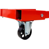 Engine Stand 1500 LBS Motor Stand with 4 Wheels 360 Degree Rotating Head & 4 Adjustable Arms - Red - Fab Heavy Parts