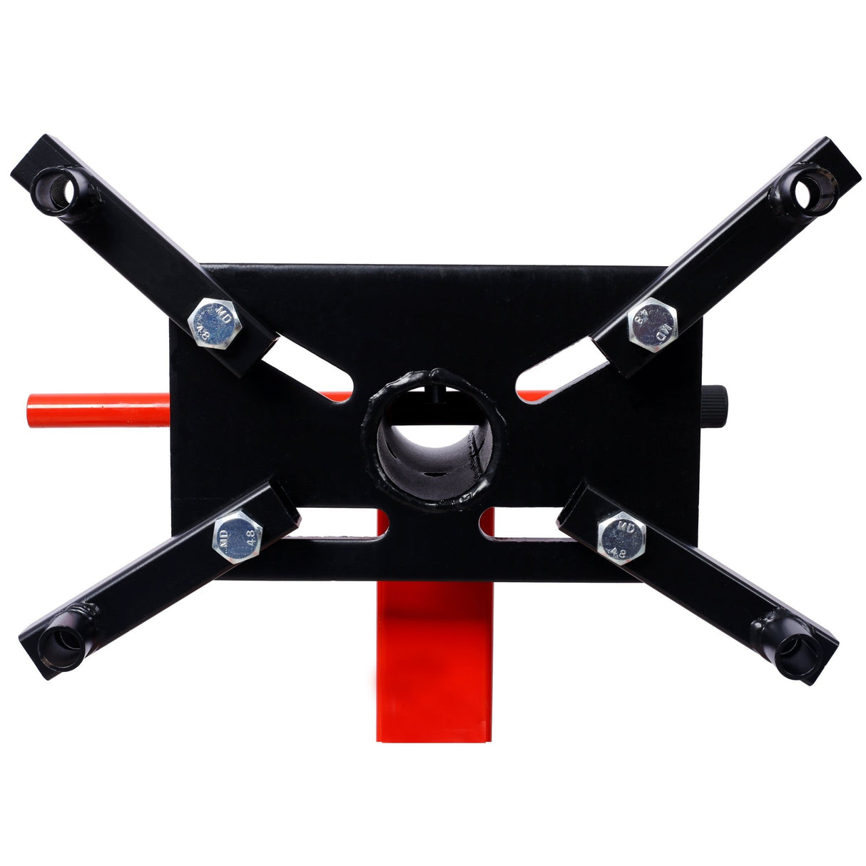 Engine Stand 1500 LBS Motor Stand with 4 Wheels 360 Degree Rotating Head & 4 Adjustable Arms - Red - Fab Heavy Parts