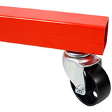 Engine Stand 1500 LBS Motor Stand with 4 Wheels 360 Degree Rotating Head & 4 Adjustable Arms - Red - Fab Heavy Parts