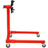 Engine Stand 1500 LBS Motor Stand with 4 Wheels 360 Degree Rotating Head & 4 Adjustable Arms - Red - Fab Heavy Parts