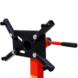 Engine Stand 1500 LBS Motor Stand with 4 Wheels 360 Degree Rotating Head & 4 Adjustable Arms - Red - Fab Heavy Parts