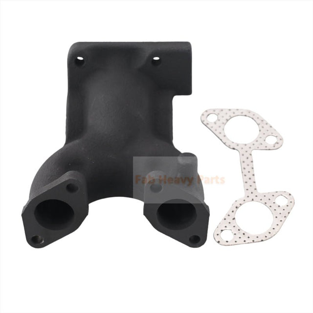Exhaust Manifold 15841 - 12313 with Gasket 15841 - 12350 for Kubota Engine Z482 - Fab Heavy Parts