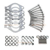 Le kit matériel du collecteur d'échappement avec des espaceurs s'adapte au moteur Cat C13