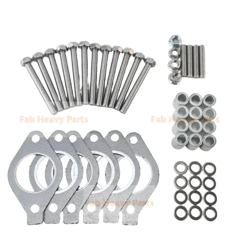 Exhaust Manifold Hardware Kit With Spacers Fits CAT C13 Engine - Fab Heavy Parts