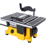 4" 90W Mini Table Saw Top Cut Off Miter Multifunctional Desktop w/ 3 Blades