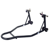 Motorcycle Stand 1000LB Sport Bike Front and Rear Wheel Lift Swingarm Paddock U--Black