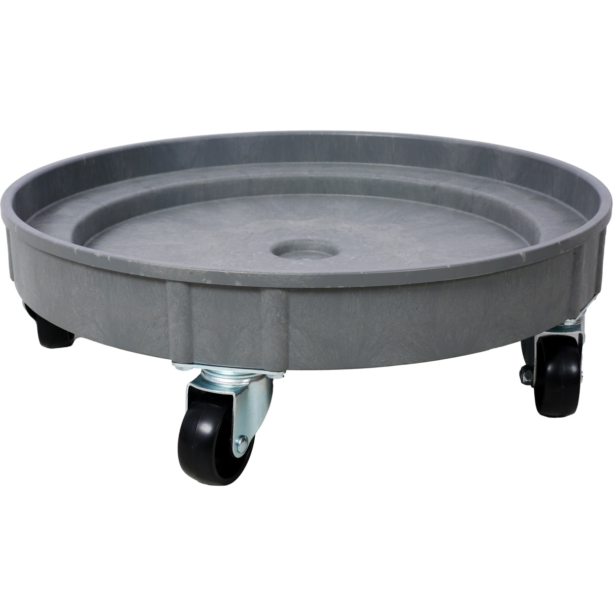2Pcs Set 30 Gallon and 55 Gallon Heavy Duty Plastic Drum Dolly Durable 900 lb. Capacity Barrel with 5 Swivel Casters Wheel