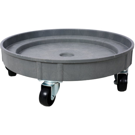 2Pcs Set 30 Gallon and 55 Gallon Heavy Duty Plastic Drum Dolly Durable 900 lb. Capacity Barrel with 5 Swivel Casters Wheel