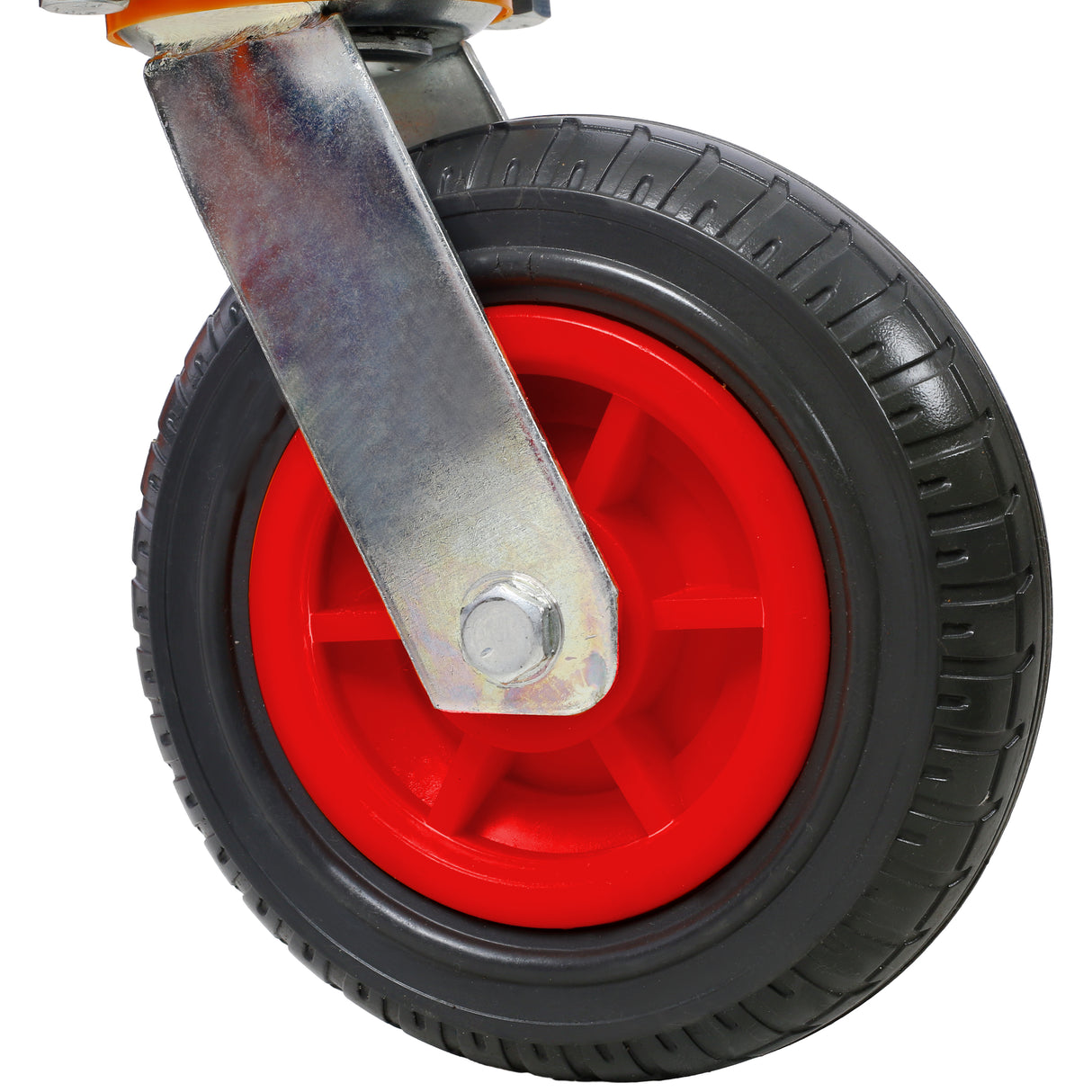 2-in-1 Heavy Duty 1,500lbs Trailer Dolly Load Capacity Mover 2" Hitch Ball 24''-35.4'' Adjustable Height RV Boat--Black Red