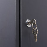 Large Package Delivery Parcel Mail Drop Box Floor Lockable Drop Slot Mail Box with Parcel Compartment--Black