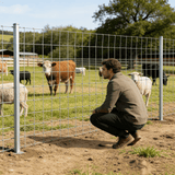 Farm Fence 5ft x 328ft 14Gauge Heavy Zinc Coating Cattle Fence Galvanized Field Wire Fencing Deer Fence Goat Fence Hog Wire Fencing for Yard Livestock & Animals Protection - Fab Heavy Parts