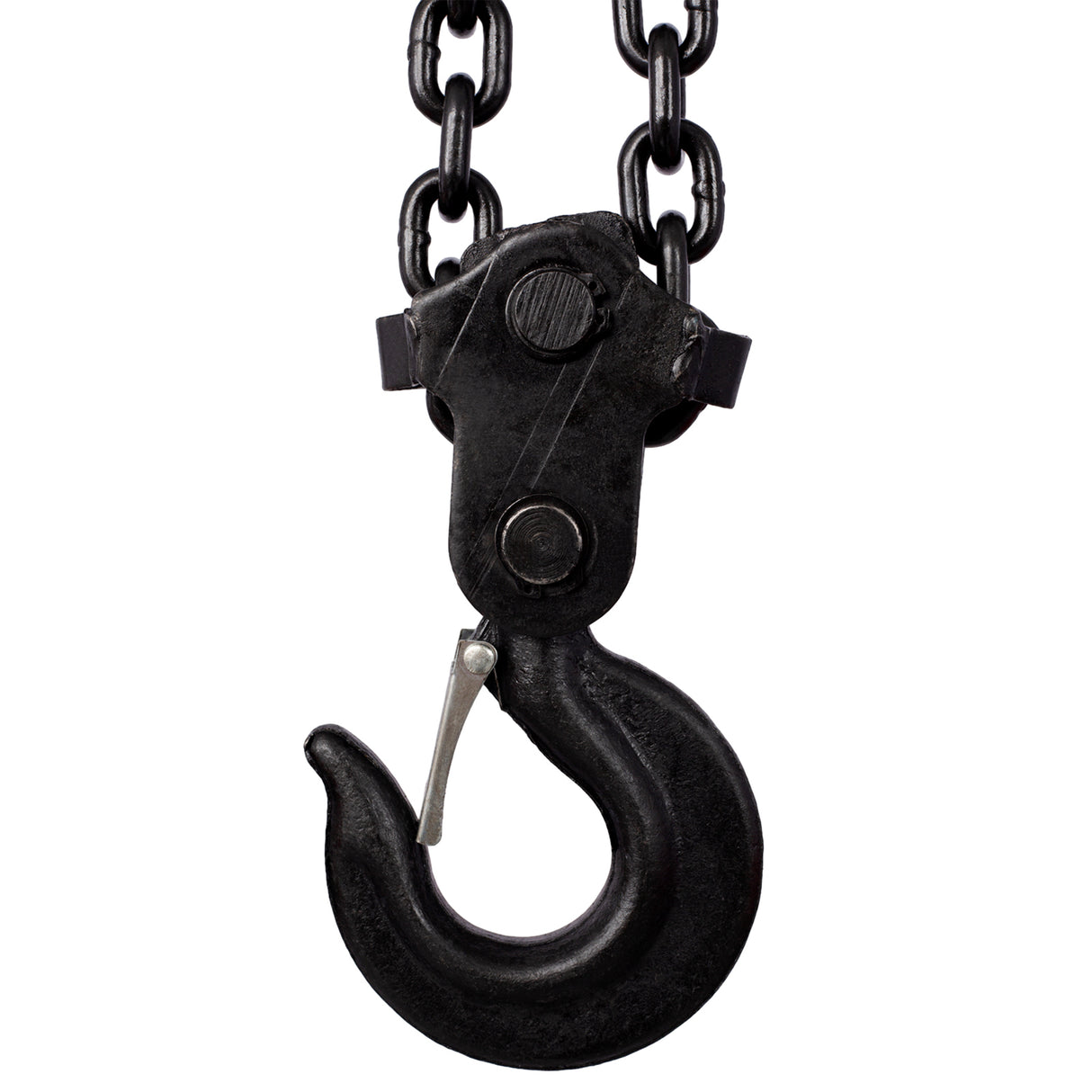 Chain Hoist 11000lbs 5T Capacity 10ft with 2 Heavy Duty Hooks Manual Steel Construction--Black