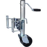 1500lbs Trailer Jack with Double Wheel Adjustable 12" Lift Swivel Tongue Towing