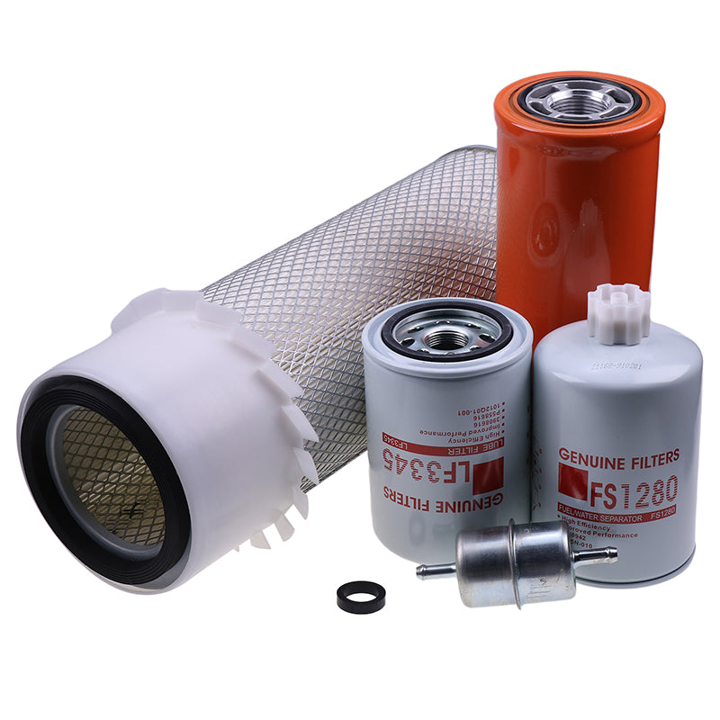 Filter Kit Fits for CASE Backhoe Loader 580 Super K With 4-390 Engine (Non-Turbo)