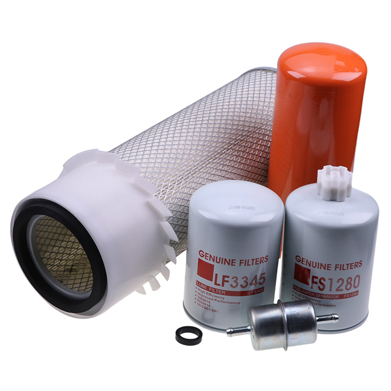Filter Kit Fits for CASE Backhoe Loader 580 Super K With 4-390 Engine (Non-Turbo)