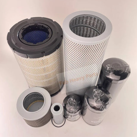 Filter Kit for Hitachi Engine 4BD1 Excavator EX100 - 2 EX100 - 3 - Fab Heavy Parts