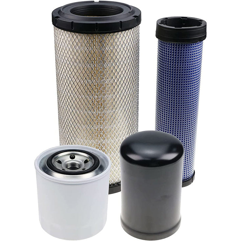 Filter Kit 59700-26112 55231-26150 for Kubota Engine V3800 Compact Track Loader SVL90-2C SVL95-2