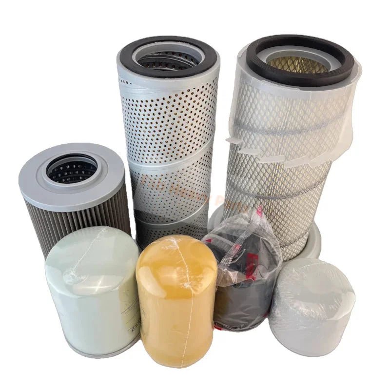Filter Kit for Mitsubishi Engine 4M40 Fits for Caterpillar CAT Excavator E307B E307C 307C - Fab Heavy Parts
