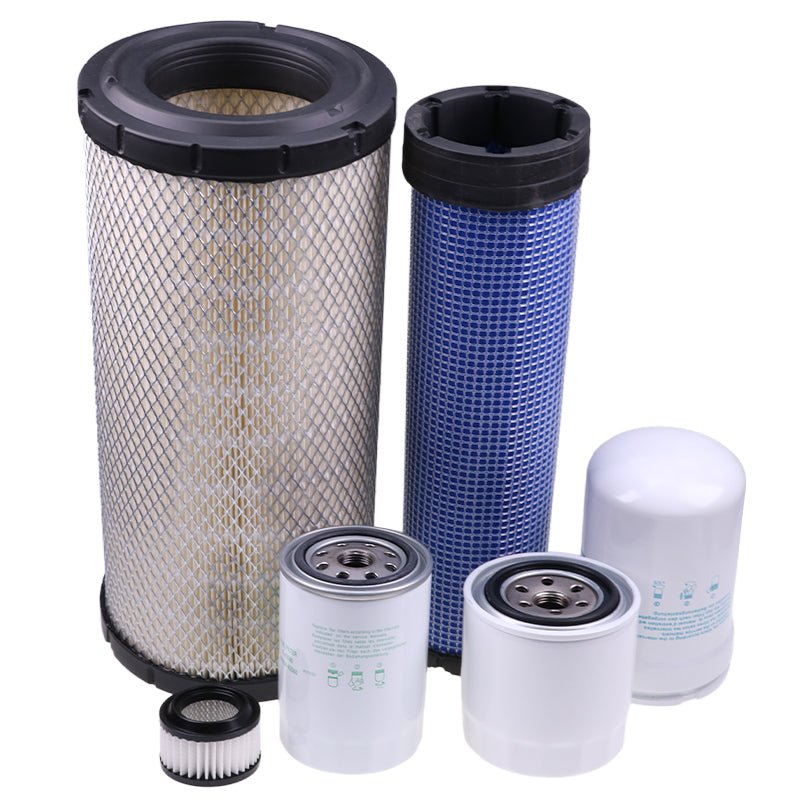 Filter Kit HH1C0 - 32430 59700 - 26112 for Kubota Track Loader SVL75 SVL75 - SN 26158 And Above - Fab Heavy Parts