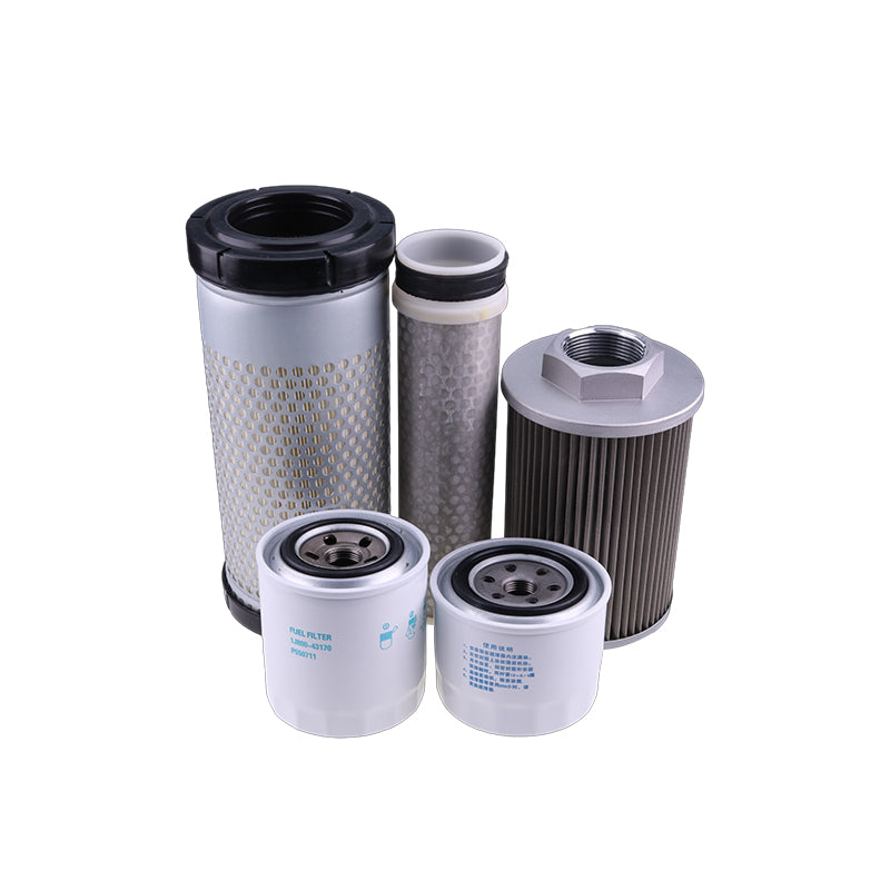 Filter Kit RD158-42270 RD158-42280 HH164-32430 RD411-62210 RD159-51020 for Kubota Mini Excavator KX040-4