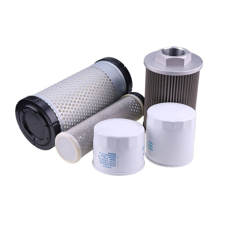 Filter Kit RD158 - 42270 RD158 - 42280 HH164 - 32430 RD411 - 62210 RD159 - 51020 for Kubota Mini Excavator KX040 - 4 - Fab Heavy Parts
