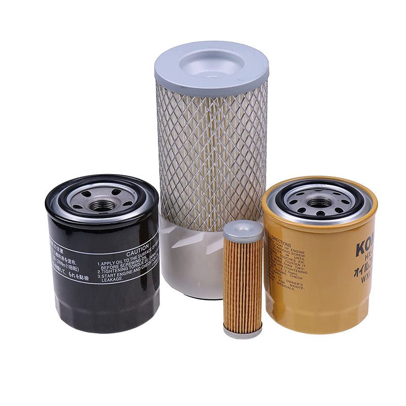 Filter Service Maintenance Kit 15221 - 11220 70000 - 14657 for Kubota B6200 B7100 B7200HST Tractor - Fab Heavy Parts
