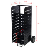 Firewood Fireplace Log Cart 200lbs Capacity Wood Rack Heavy Duty - Black - Fab Heavy Parts