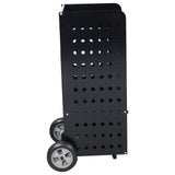 Firewood Fireplace Log Cart 200lbs Capacity Wood Rack Heavy Duty - Black - Fab Heavy Parts