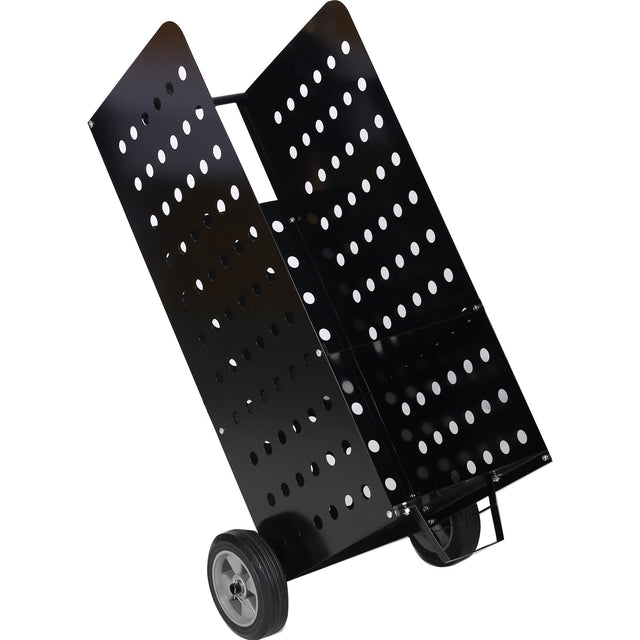 Firewood Fireplace Log Cart 200lbs Capacity Wood Rack Heavy Duty - Black - Fab Heavy Parts