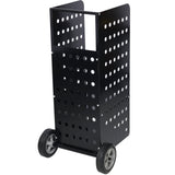 Firewood Fireplace Log Cart 200lbs Capacity Wood Rack Heavy Duty - Black - Fab Heavy Parts