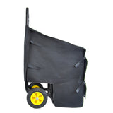 Firewood Log Cart Carrier Outdoor Indoor Black Steel Wood Rack Storage Mover Rolling Wheeled Metal Dolly Hauler Moving Equipment - Fab Heavy Parts