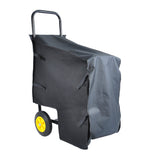 Firewood Log Cart Carrier Outdoor Indoor Black Steel Wood Rack Storage Mover Rolling Wheeled Metal Dolly Hauler Moving Equipment - Fab Heavy Parts