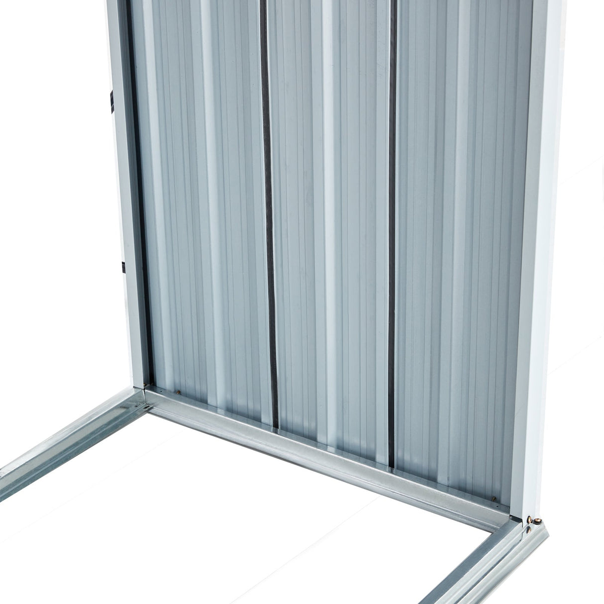 Firewood Rack Log Holder Storage with Roof Stand Gray Galvanized Steel 129.9" - Fab Heavy Parts