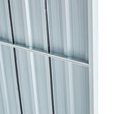 Firewood Rack Log Holder Storage with Roof Stand Gray Galvanized Steel 129.9" - Fab Heavy Parts