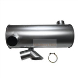 Se adapta a Caterpillar CAT 330C 330D 336D 336D2 340D EXCAVADOR MUFFLER 205-6642 2056642, MOTOR C9