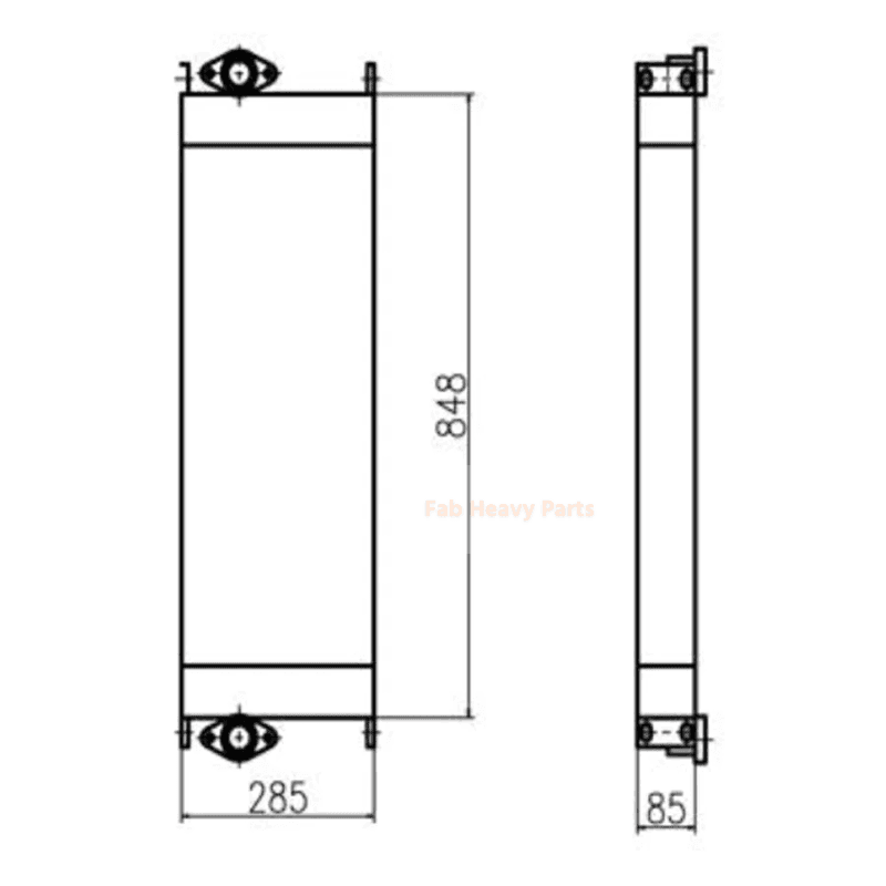 Fits for Caterpillar Excavator CAT 312D Hydraulic Oil Cooler New Type - Fab Heavy Parts