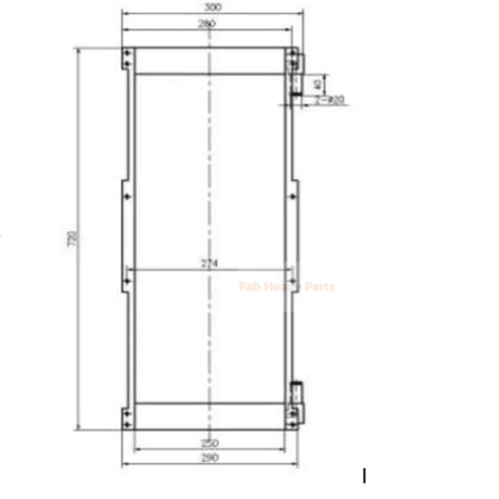 Fits for Caterpillar Excavator CAT 416E Hydraulic Oil Cooler - Fab Heavy Parts