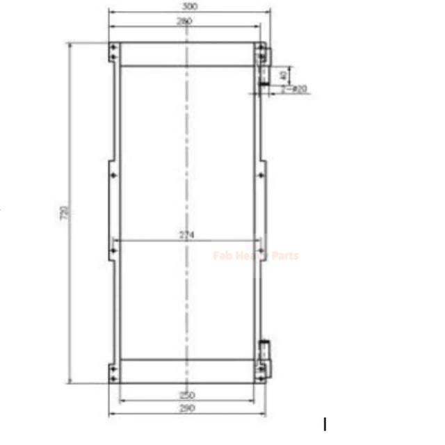 Fits for Caterpillar Excavator CAT 416E Hydraulic Oil Cooler - Fab Heavy Parts