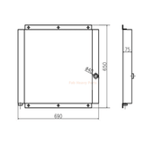 Fits For Komatsu Excavator PC100 - 3 PC120 - 3 PF3 - 1 Hydraulic Oil Cooler Assembly 203 - 03 - 41380 - Fab Heavy Parts