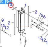 Fits For Komatsu Excavator PC70 - 8 Hydraulic Radiator Assembly 201 - 03 - D1130 - Fab Heavy Parts