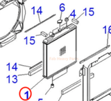 Fits For Komatsu Excavator PC78MR - 6 PC78US - 6 PC78UU - 6 Hydraulic Radiator Assembly 21W - 03 - 41110 - Fab Heavy Parts