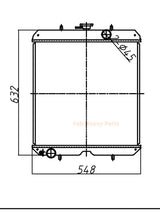 Fits For Komatsu Excavator PC78MR - 6 PC78US - 6 PC78UU - 6 Hydraulic Radiator Assembly 21W - 03 - 41110 - Fab Heavy Parts