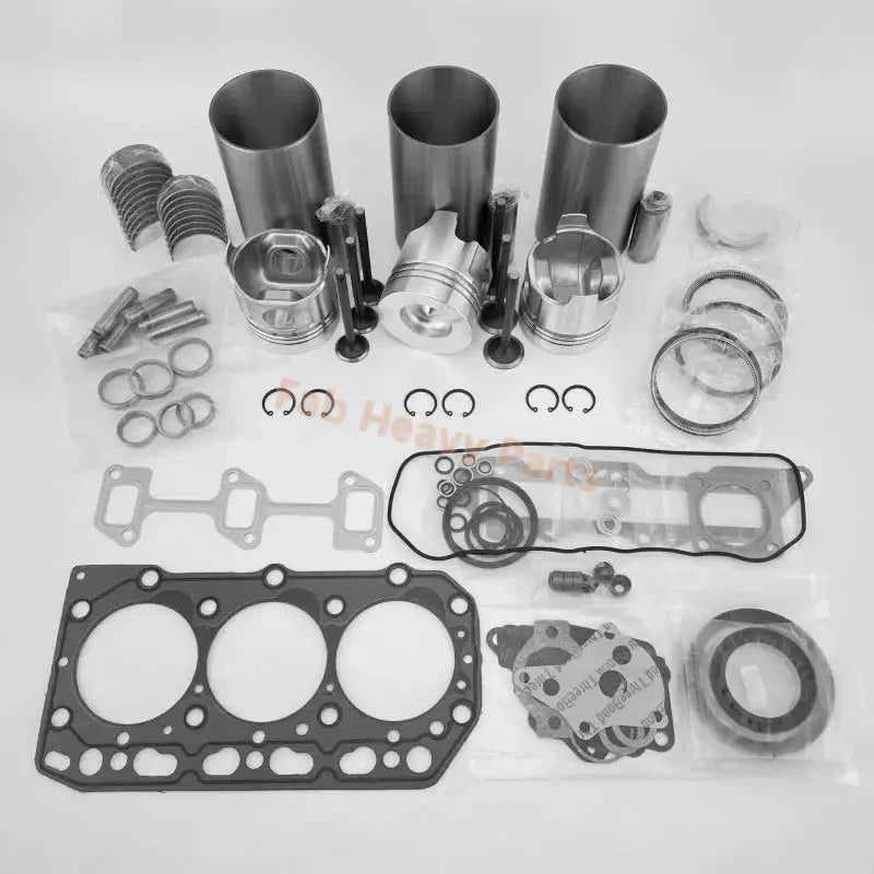 Fits Komatsu Excavator PC25 - 1 PC30 - 7 PC35R - 8 PC30MRX - 1 Yanmar Engine 3TNE84 3TNE84T Fits Komatsu Engine 3D84E Overhaul Rebuild Kit - Fab Heavy Parts
