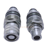 Flat Face Coupler Kit 84390117 84390118 For Case SR130 New Holland L215 C238 L230 - Fab Heavy Parts