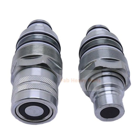 Flat Face Coupler Kit 84390117 84390118 For Case SR130 New Holland L215 C238 L230 - Fab Heavy Parts