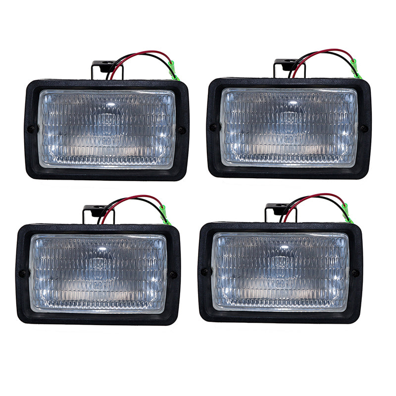 4 PCS Floodlamp RE48989 Fits for John Deere Engine 6068 6076 6081 Tractor 7200 7400 7600 7700 7800 8100 8200 8300 8400