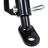 Foldable Bike Cargo Trailer with Universal Bike Hitch 16" Wheels & Reflectors - Black - Fab Heavy Parts