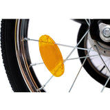 Foldable Bike Cargo Trailer with Universal Bike Hitch 16" Wheels & Reflectors - Black - Fab Heavy Parts
